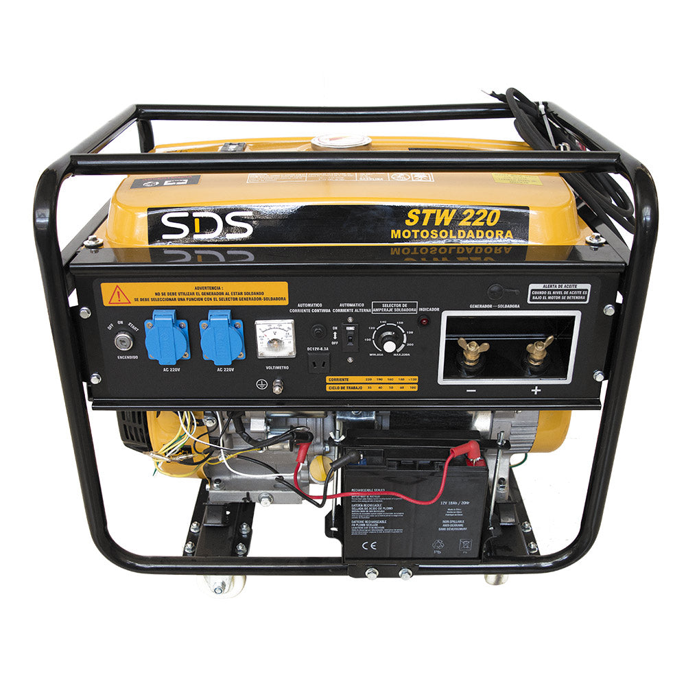 MOTOSOLDADORA GASOLINA 220amp 5.0kW STW220 - SDS POWER
