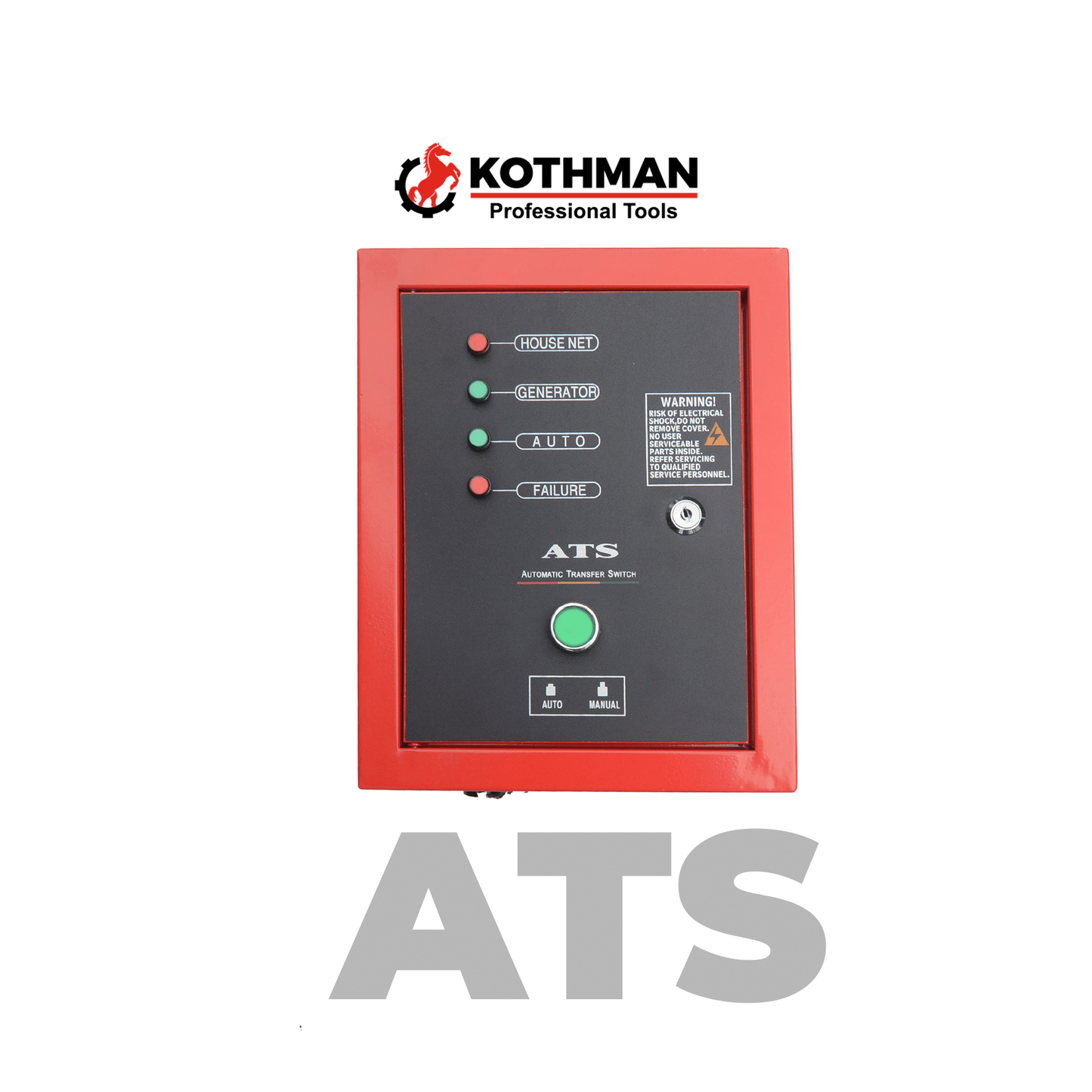 Generador Eléctrico Bencinero de 8.000 W. - LT-10000 - Kothman INCLUYE ATS