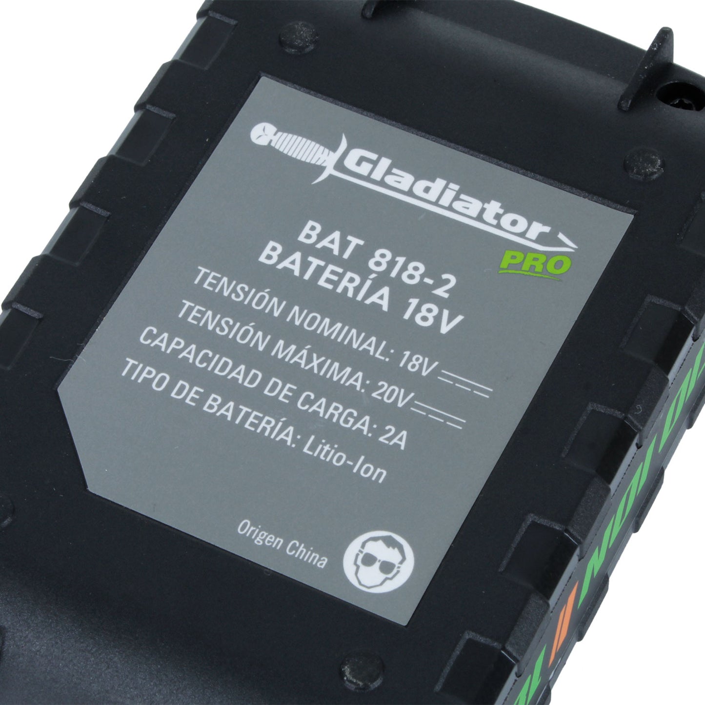 Batería 18v 2.0 Amperes Ion-Litio - Gladiator Bat 818-2