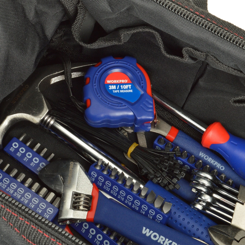 Bolso con 156 Herramientas Combinadas - Workpro