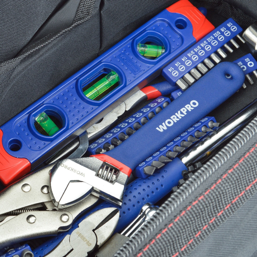 Bolso con 156 Herramientas Combinadas - Workpro