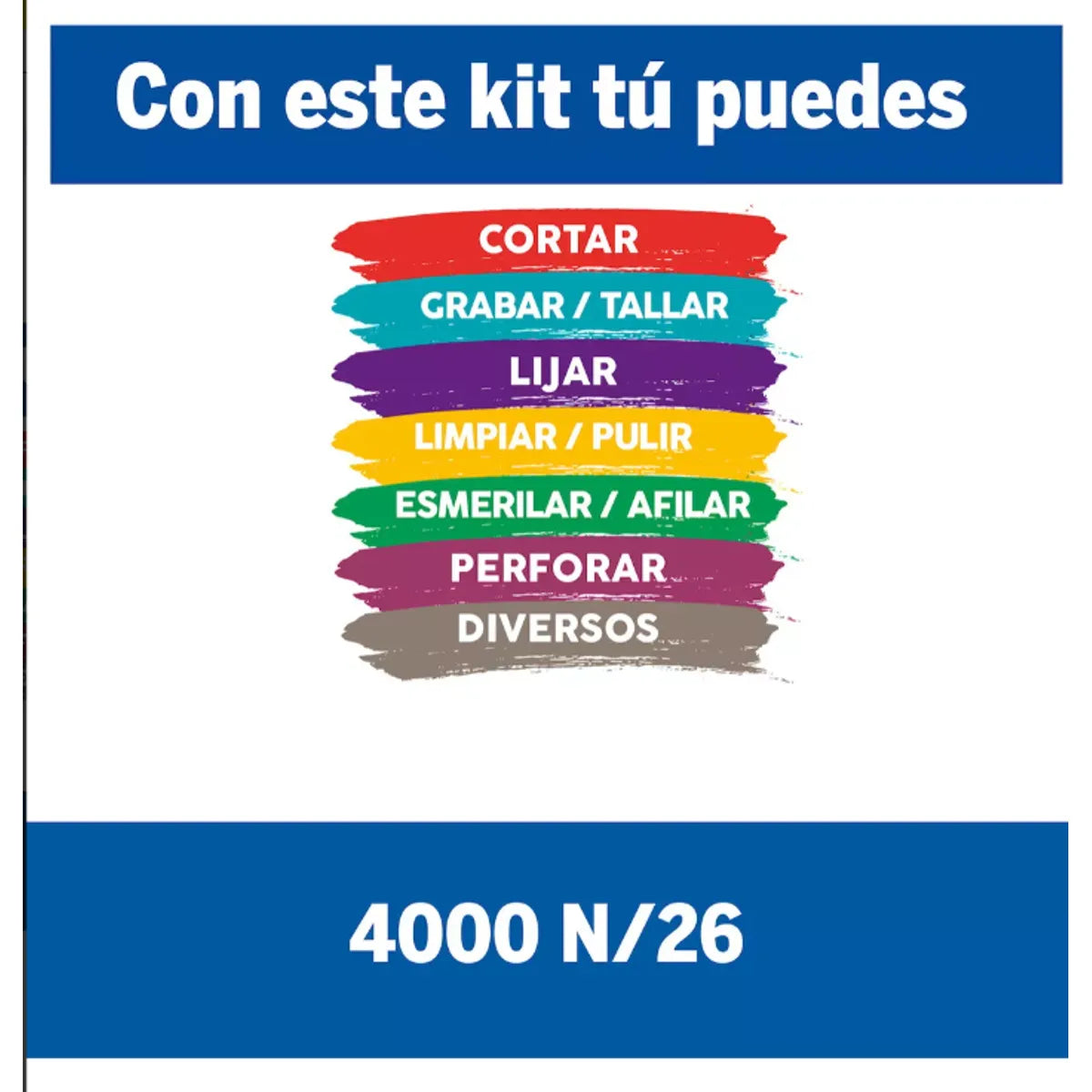 DREMEL 4000 240V. MULTIHERRAMIENTA ROTATIVA CON 26 ACCESORIOS ORIGINALES