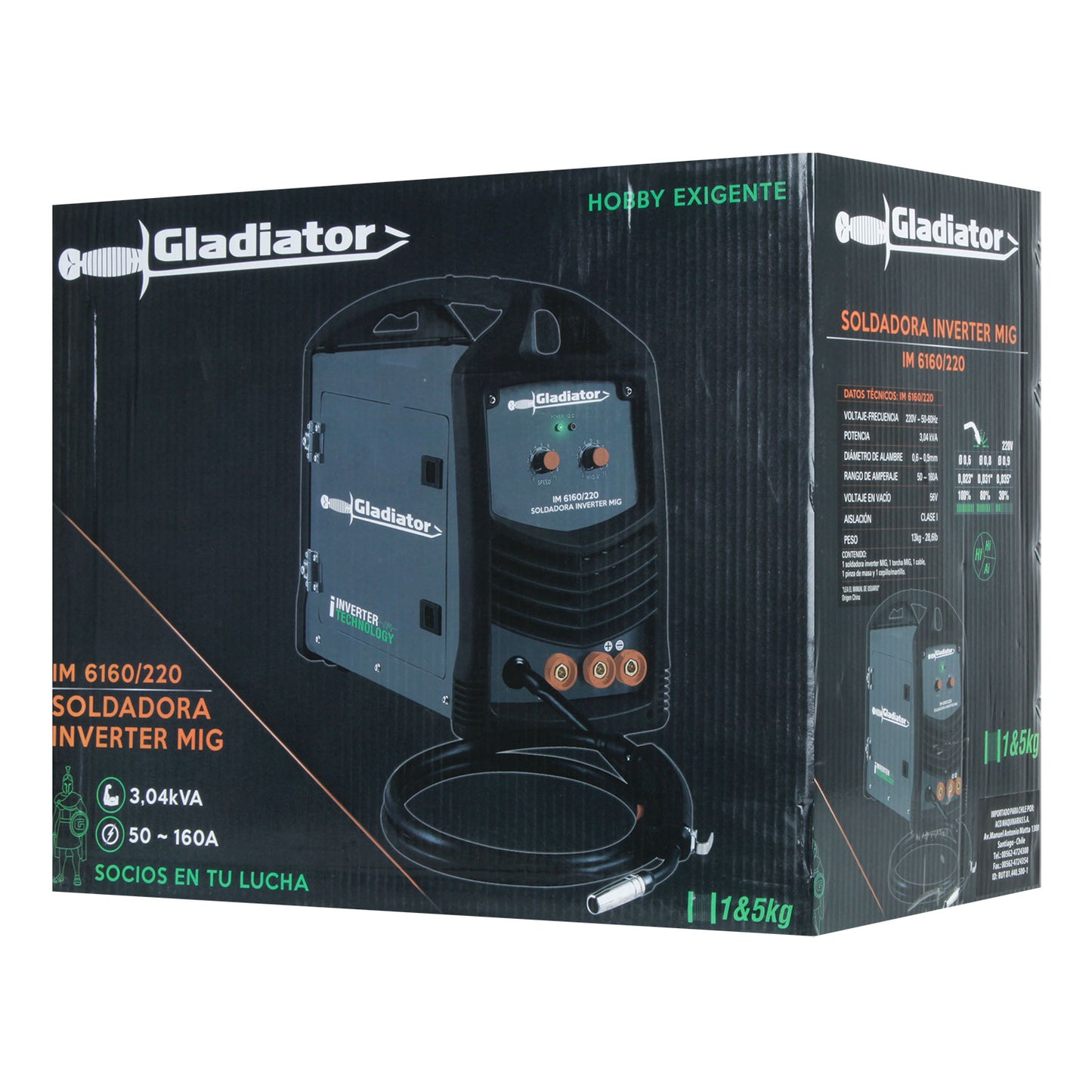 Soldadora Inversora Mig 160 Amp - Gladiator