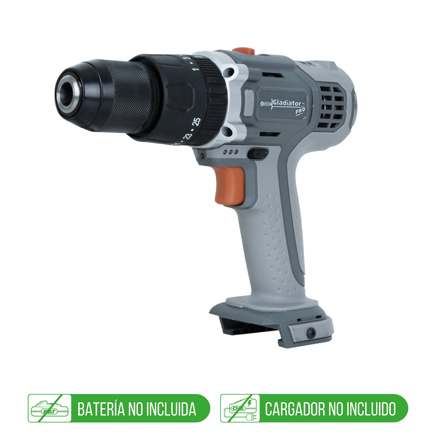 Taladro Atornillador Percutor 13 mm. Inalámbrico Sin Batería - GLADIATOR TP 813/18 Pro