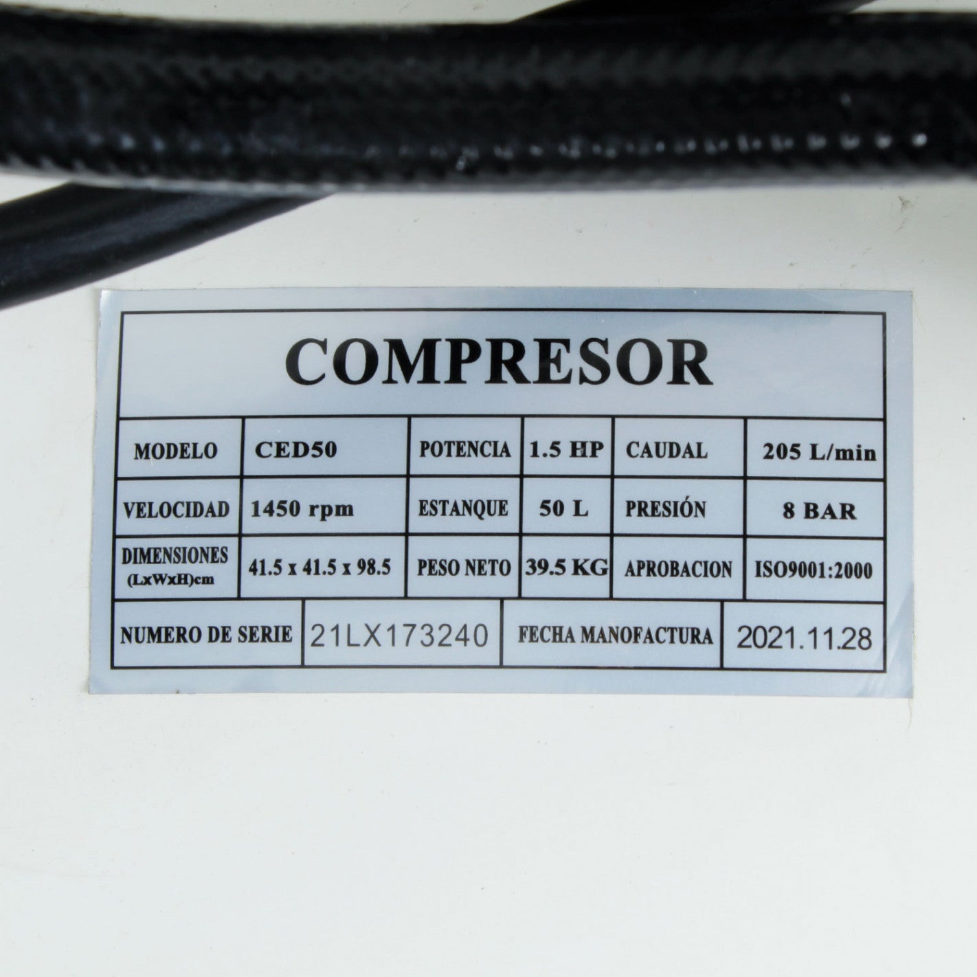 Compresor Dental 1.5hp 50L CE50-OL - HARIKEN