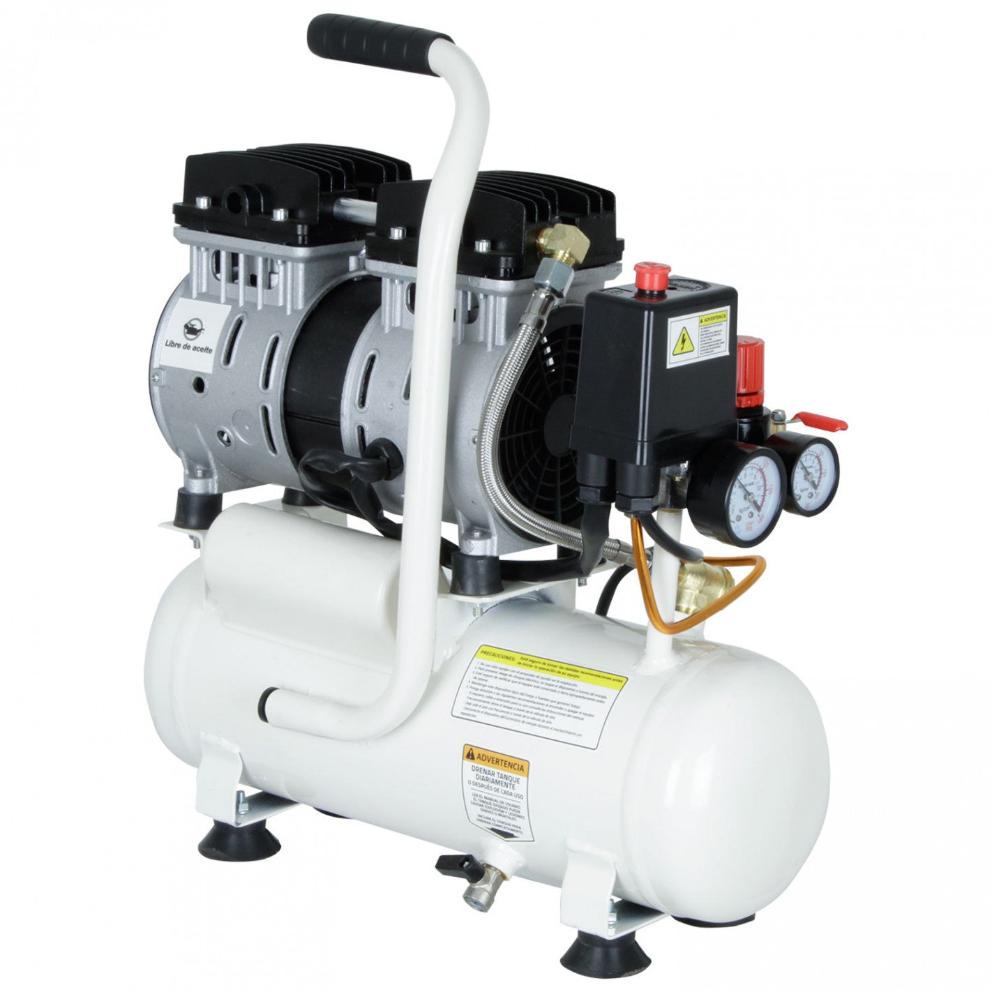 Compresor Sin Aceite 1 hp 6 Litros - Silencioso EWS06 - Everest