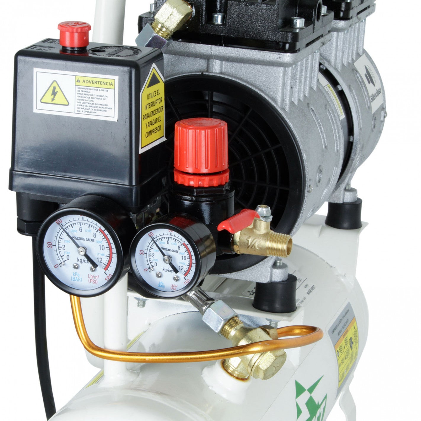Compresor Sin Aceite 1 hp 6 Litros - Silencioso EWS06 - Everest
