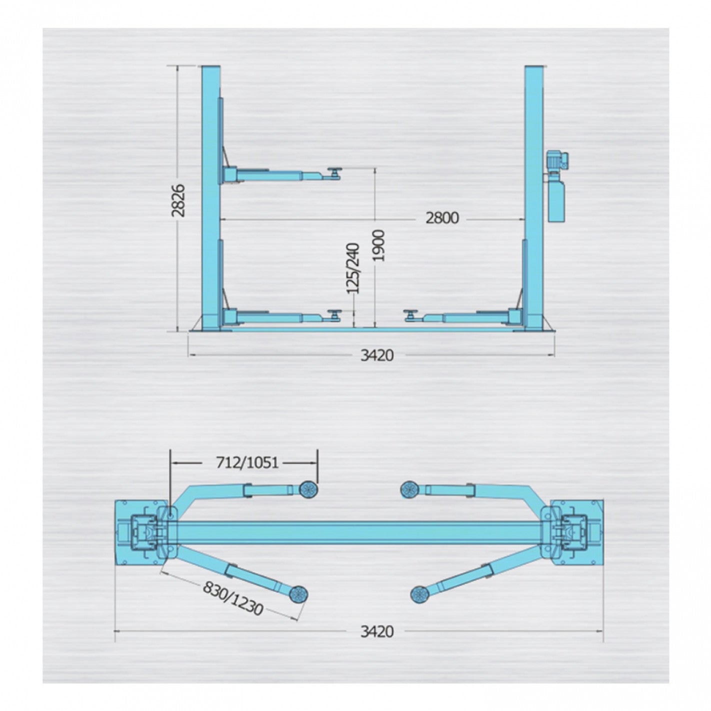 Elevador 2 Columnas 4.000 Kg. SCT-6140 - SCT LIFT
