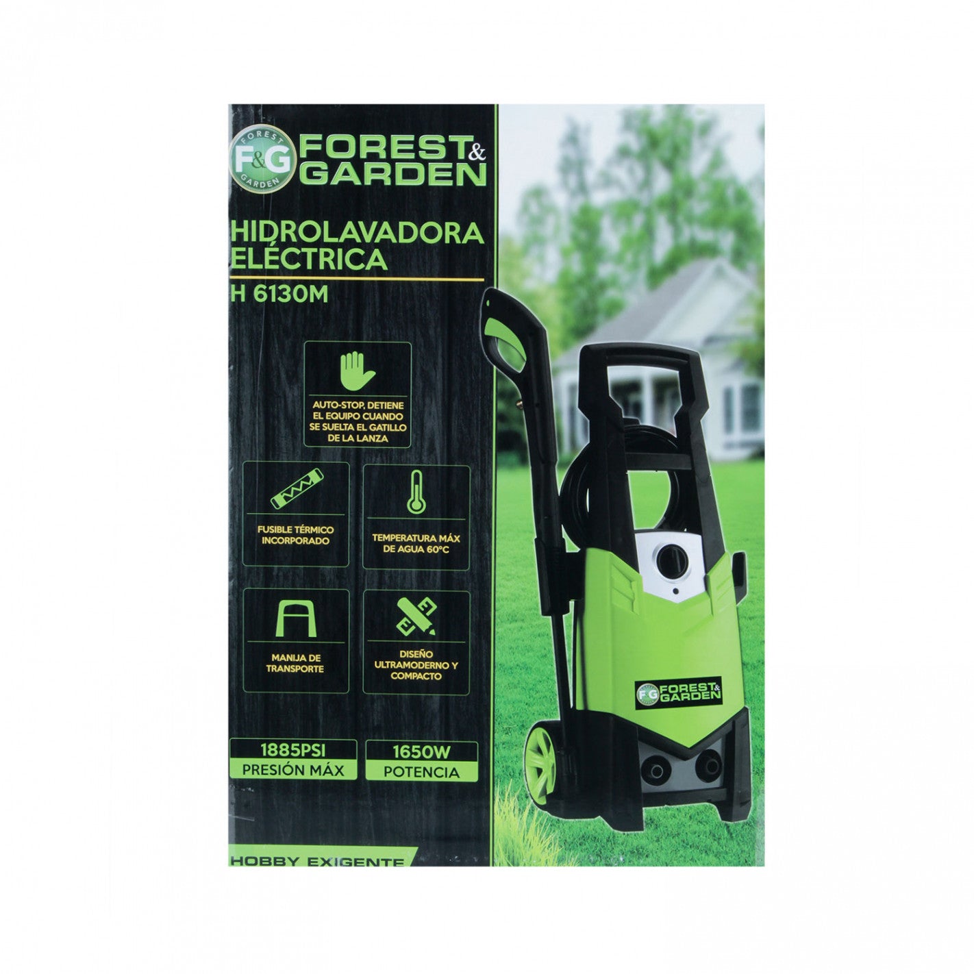 Hidrolavadora 130 Bar 1.650 w 6.0 l/min H 6130M - Forest and Garden