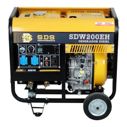 MOTOSOLDADORA DIESEL 200amp 3,0kW SDW200EH - SDS POWER