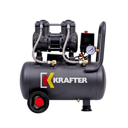 COMPRESOR LIBRE DE ACEITE 24L 1,1KW - KRAFTER