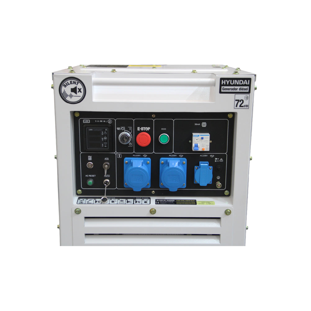 Generador Hyundai Inverter Insonorizado Diesel 6.5KW 78DHY9000SEi