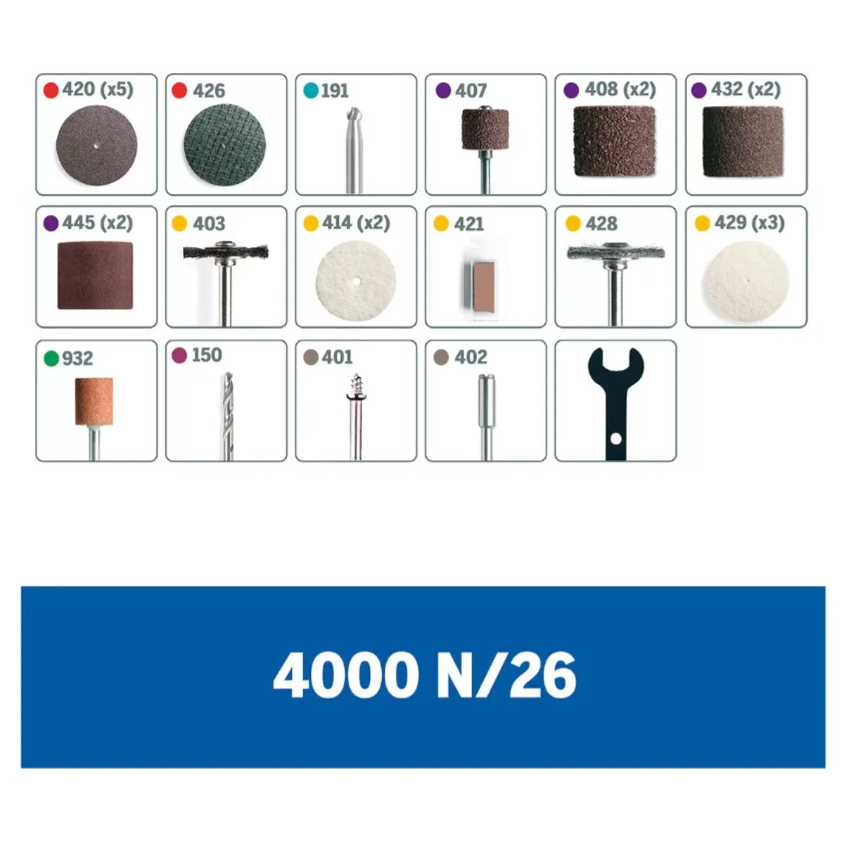 DREMEL 4000 240V. MULTIHERRAMIENTA ROTATIVA CON 26 ACCESORIOS ORIGINALES