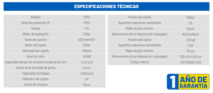 MINI VACUOLAVADORA LUSTER Y202