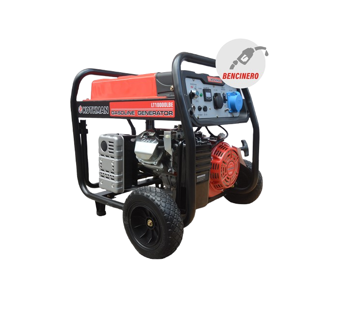 Generador Eléctrico Bencinero de 8.000 W. - LT-10000 - Kothman INCLUYE ATS