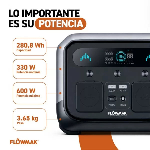 ESTACION ENERGÍA FLOWMAK P330 - 330W
