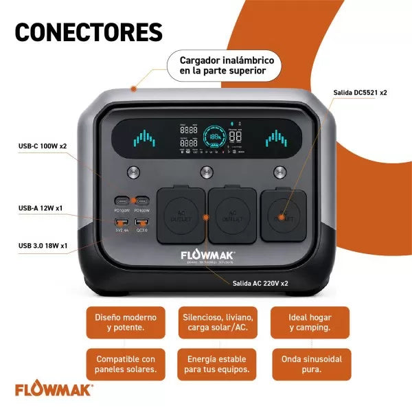 ESTACIÓN ENERGÍA FLOWMAK Pro700 - 700W