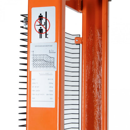 Apilador Manual/Hidráulico 1000 kg 1.6 Mts SFH1016 - NOBLELIFT