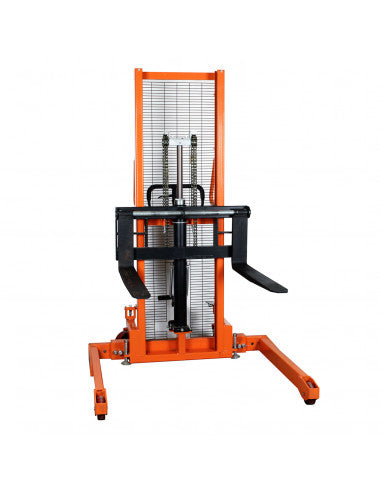 Apilador Manual/Hidráulico Base Ancha 1000 Kg 1.6 Mts SFH1016AG - NOBLELIFT