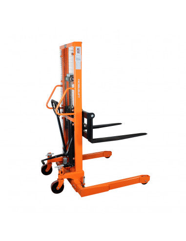Apilador Manual/Hidráulico Base Ancha 1000 Kg 1.6 Mts SFH1016AG - NOBLELIFT