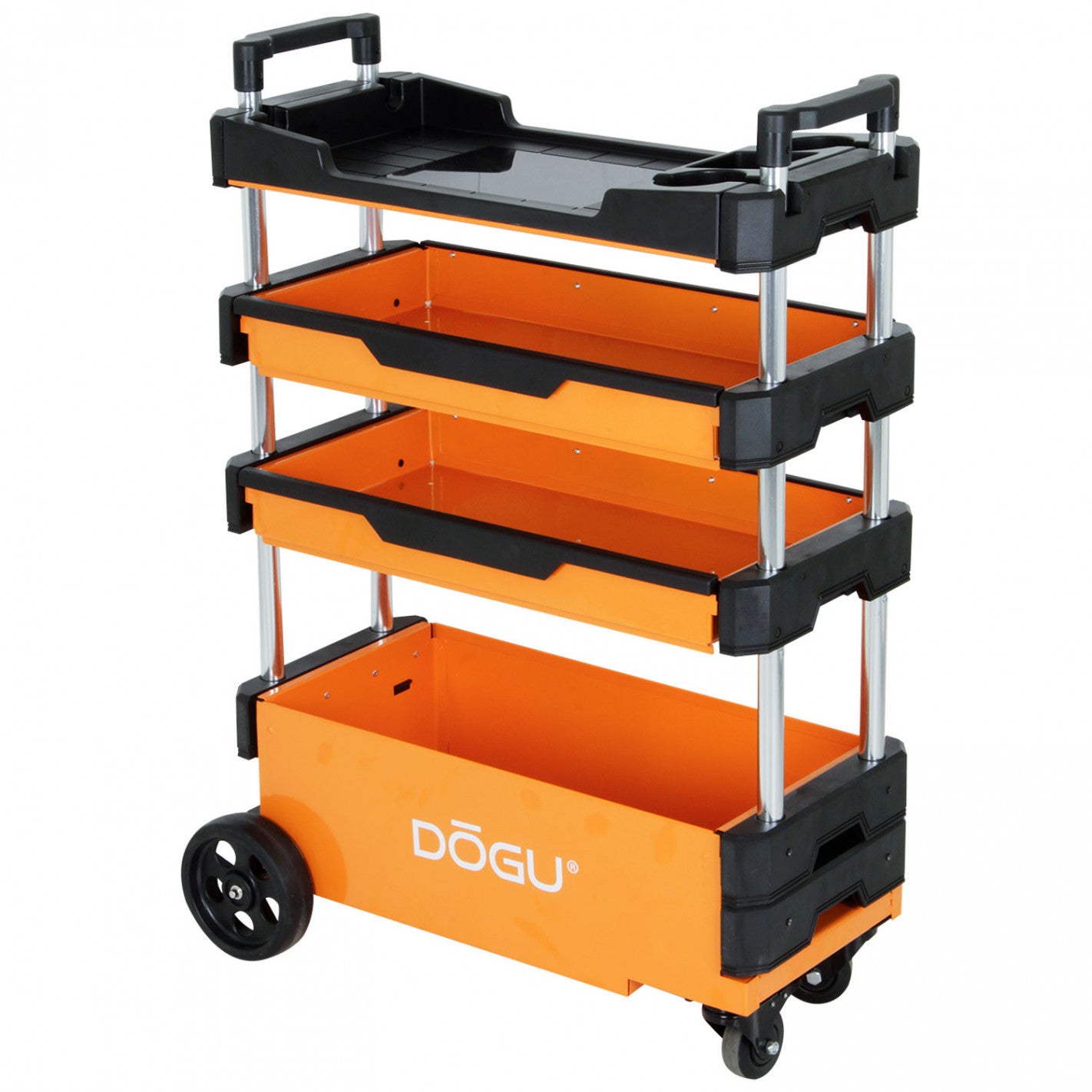 Carro auxiliar con 4 bandejas plegable - Dogu