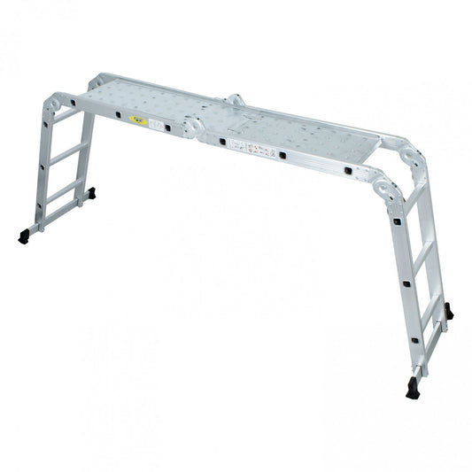 Escala Articulada Aluminio 3,72 mts con Plataforma - Everest