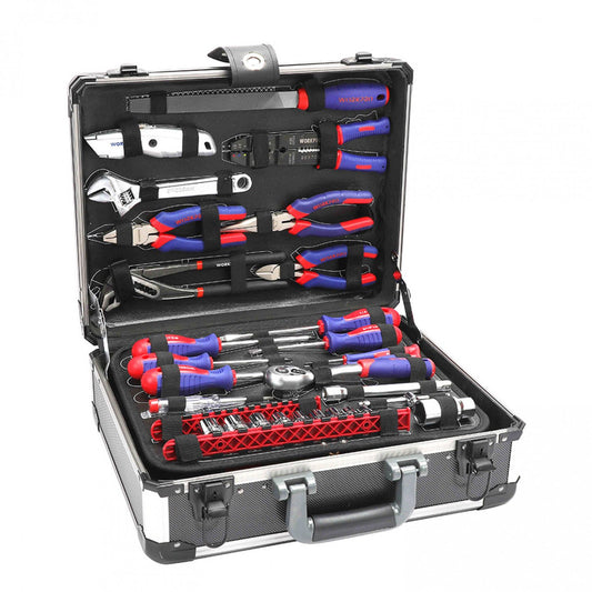Juego de Herramientas 297 Piezas Maleta Aluminio - Workpro