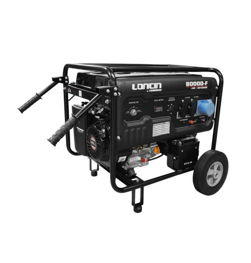 Generador Gasolina LONCIN LC8000 DF 6.5 KVA PE C/Batería