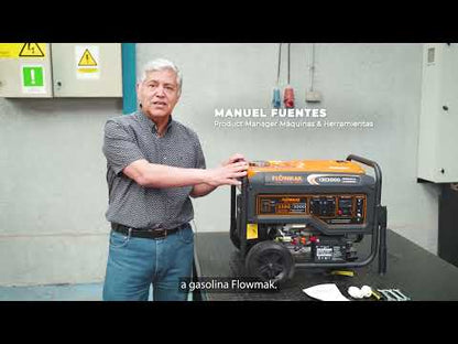 GENERADOR FLOWMAK GASOLINA GH7000E 220V 6000W PE