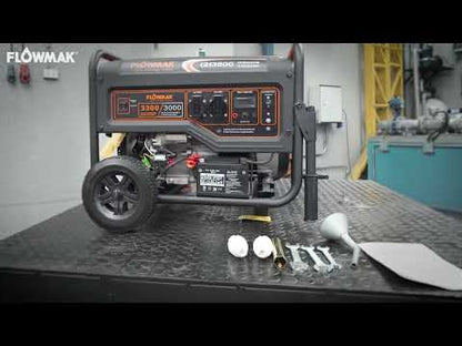 GENERADOR FLOWMAK GASOLINA GH7000E 220V 6000W PE