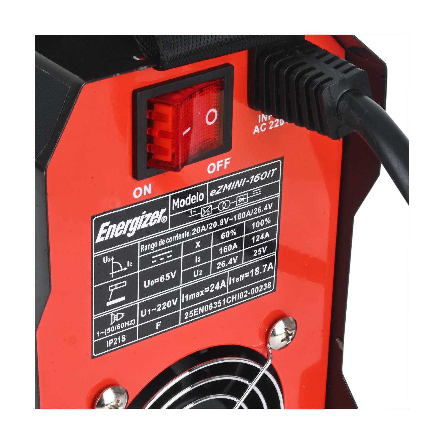 Soldadora Inversora Arco Manual 160 AMP - EZMINI-160IT- ENERGIZER