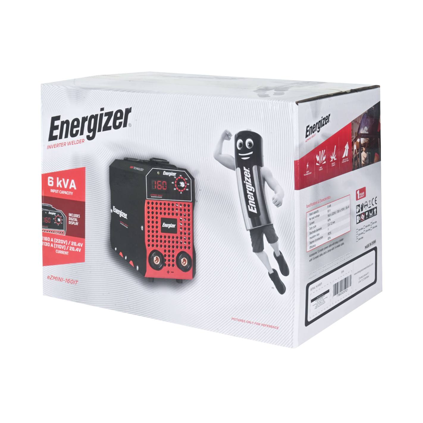 Soldadora Inversora Arco Manual 160 AMP - EZMINI-160IT- ENERGIZER