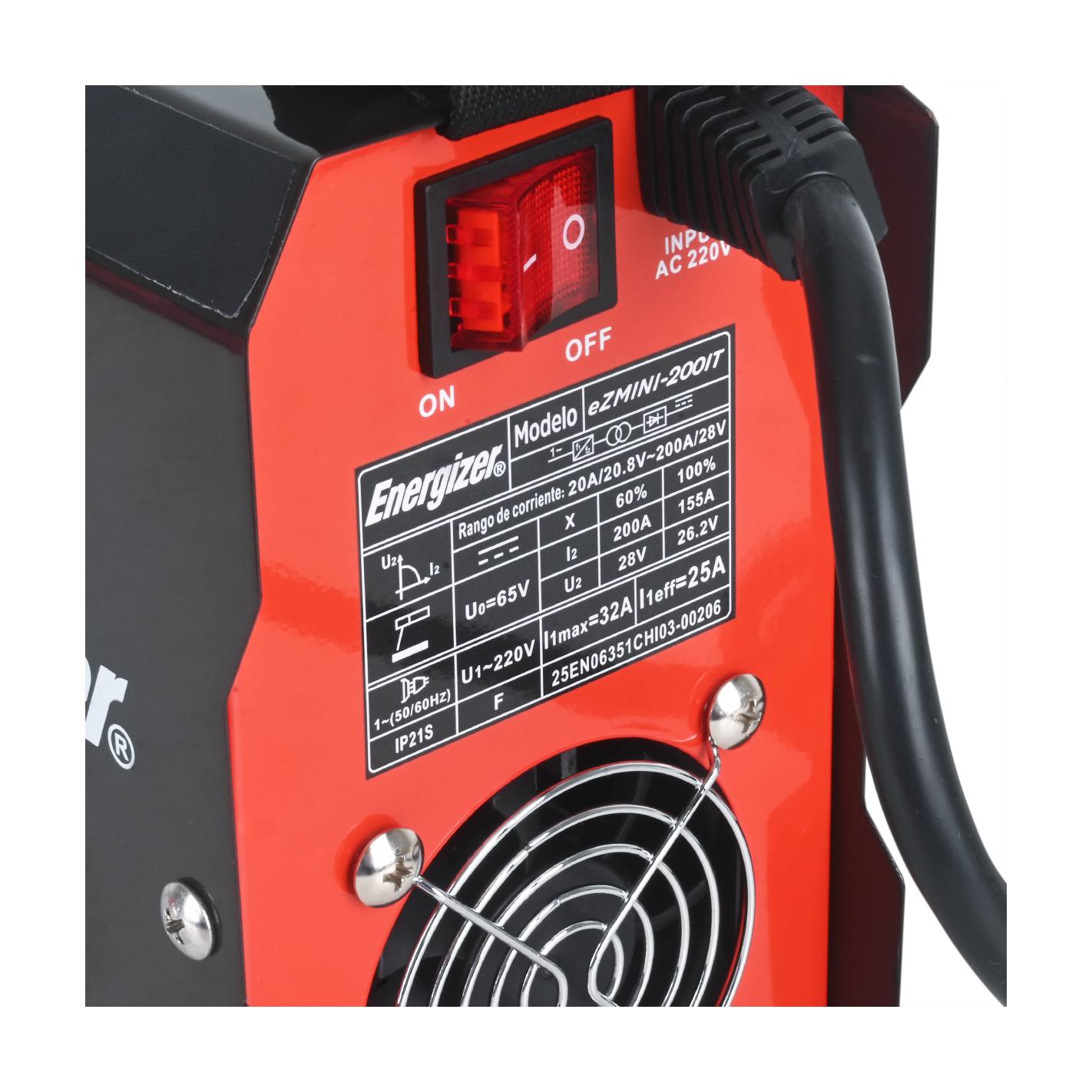 Soldadora Inversora Arco Manual 200 AMP - EZMINI-200IT- ENERGIZER