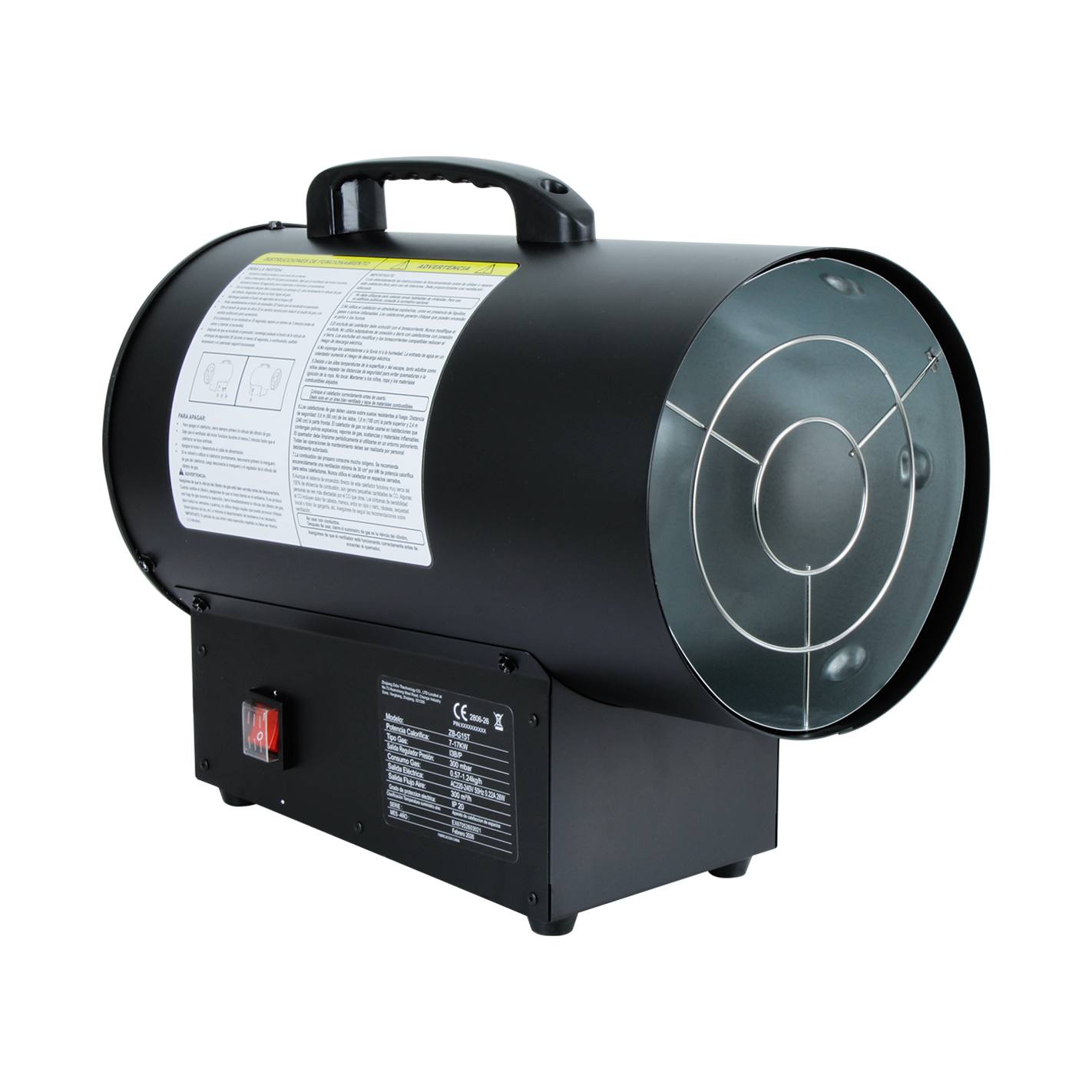 Turbo Calefactor a Gas Licuado 7-17 kw - Everest (Incluye Regulador y Manguera)